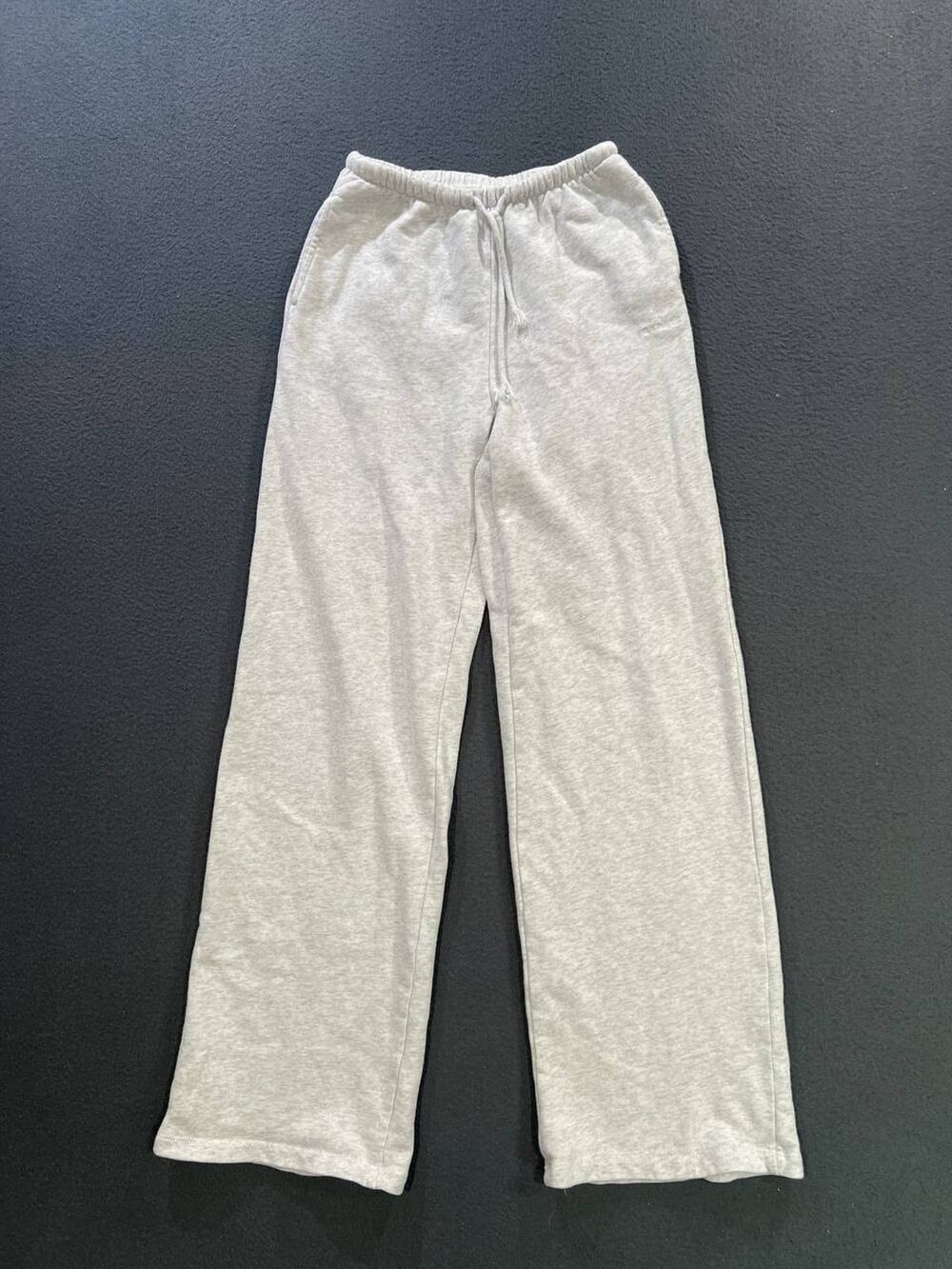 Garage Women's SoftTerry™ Y2K babydoll Wide Leg Sweatpants Grey Size XXS A010812